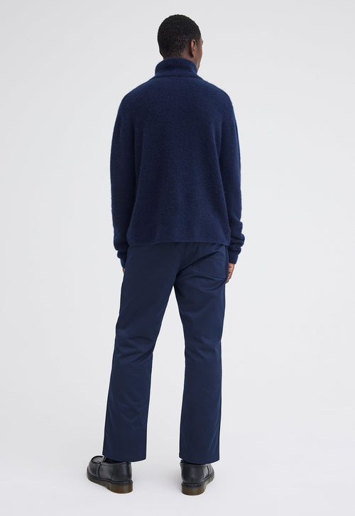 Jac+Jack Floss Wool Cashmere Sweater - Navy